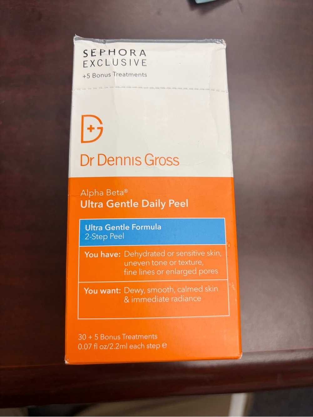 Dr Dennis Gross Alpha Beta Ultra Gentle Daily Peel - Orange & White